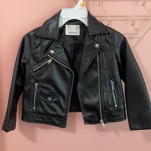 Zara little girls biker jacket